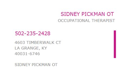 sidney pickman|Sidney Pickman, Occupational Therapist in La Grange